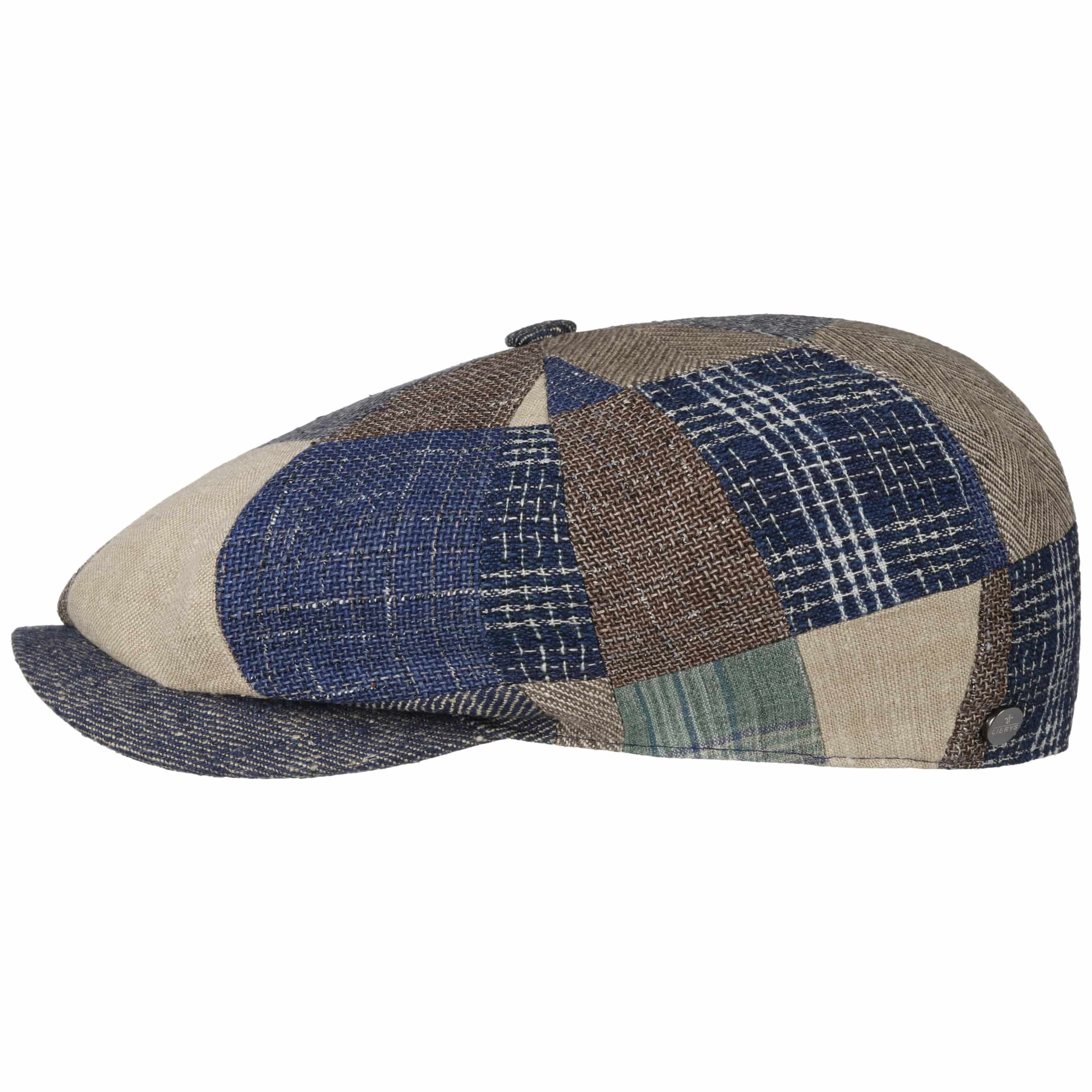 Pascover 8 Panel Patchwork Flat Cap By Lierys Lierys High