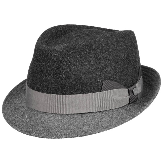 Classic Twotone Trilby Wool Hat By Lierys Lierys High Quality