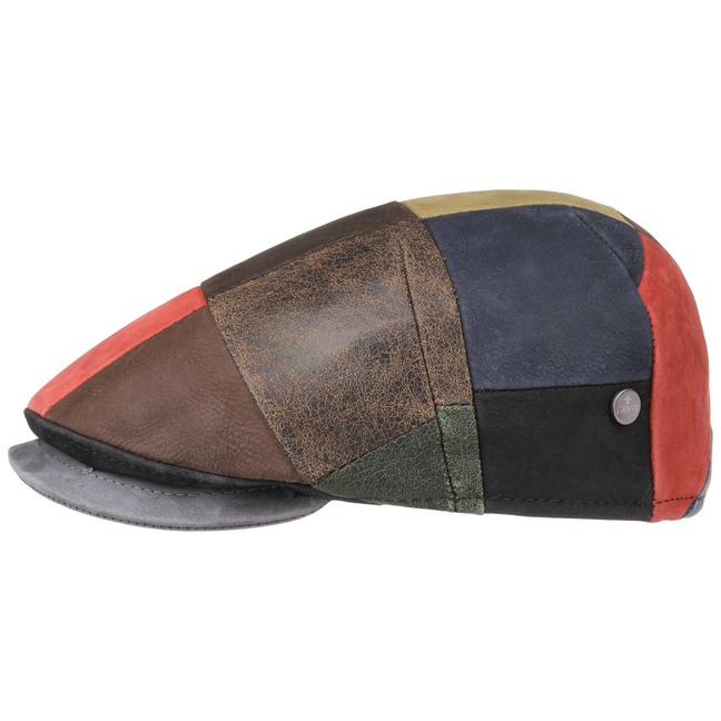 Lierys Capri Bic Leder Patchwork Flatcap