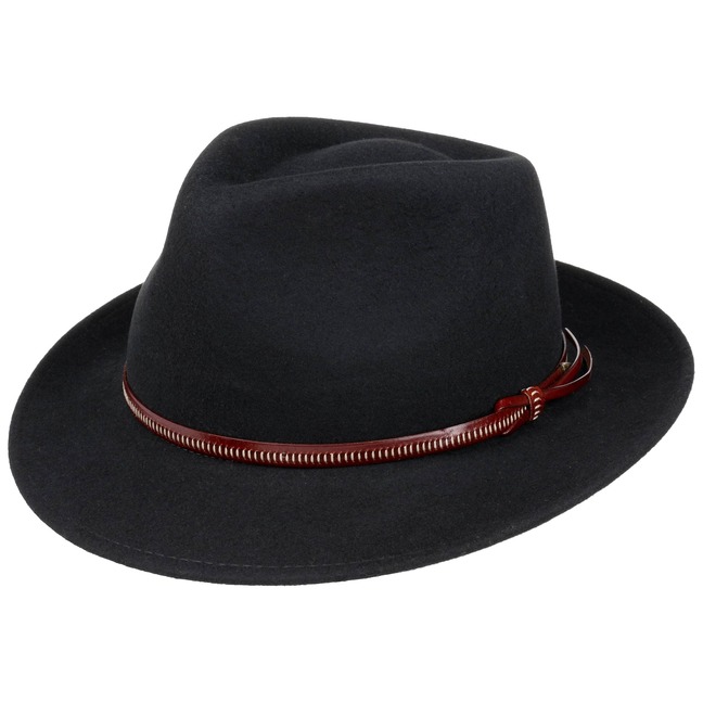 Lierys Fedora Wollfilzhut mit Lederband