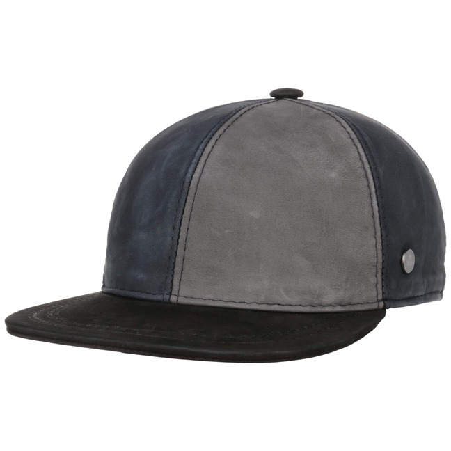 Lierys 6 Panel Tricolour Ledercap