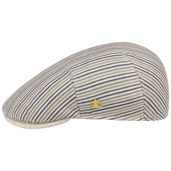 Lierys Stripes Leinen Flatcap