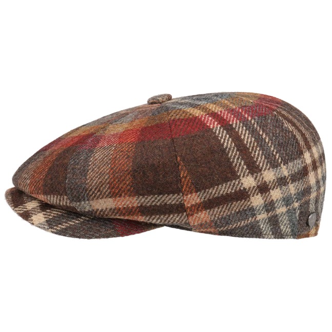 Lierys Carlsen Wool Check Flatcap