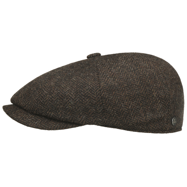 Lierys Carlsen Wool Herringbone Flatcap