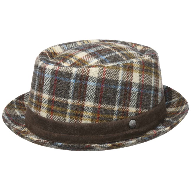 Shetland Wool Check Pork Pie Cloth Hat By Lierys Lierys Com High