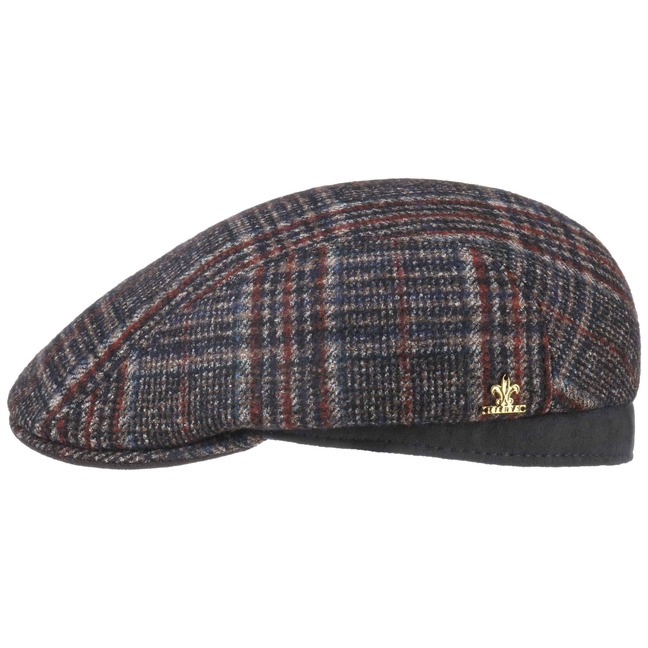 Lierys Burndell Check Flatcap mit Alpaka