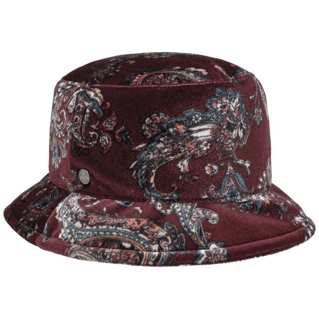 Paisley Velvet Bucket Hat by Lierys -->