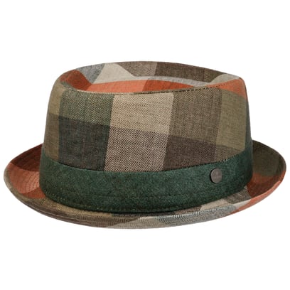 Big Check Pork Pie Leinenhut by Lierys - 79,95 &euro;