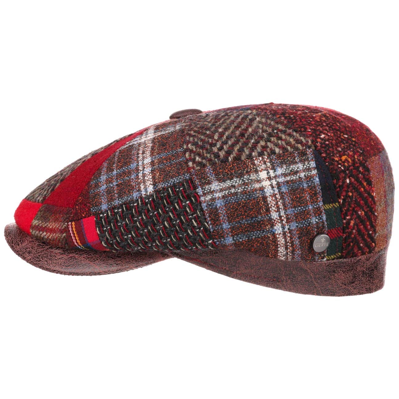 Carlento Patchwork Flat Cap by Lierys