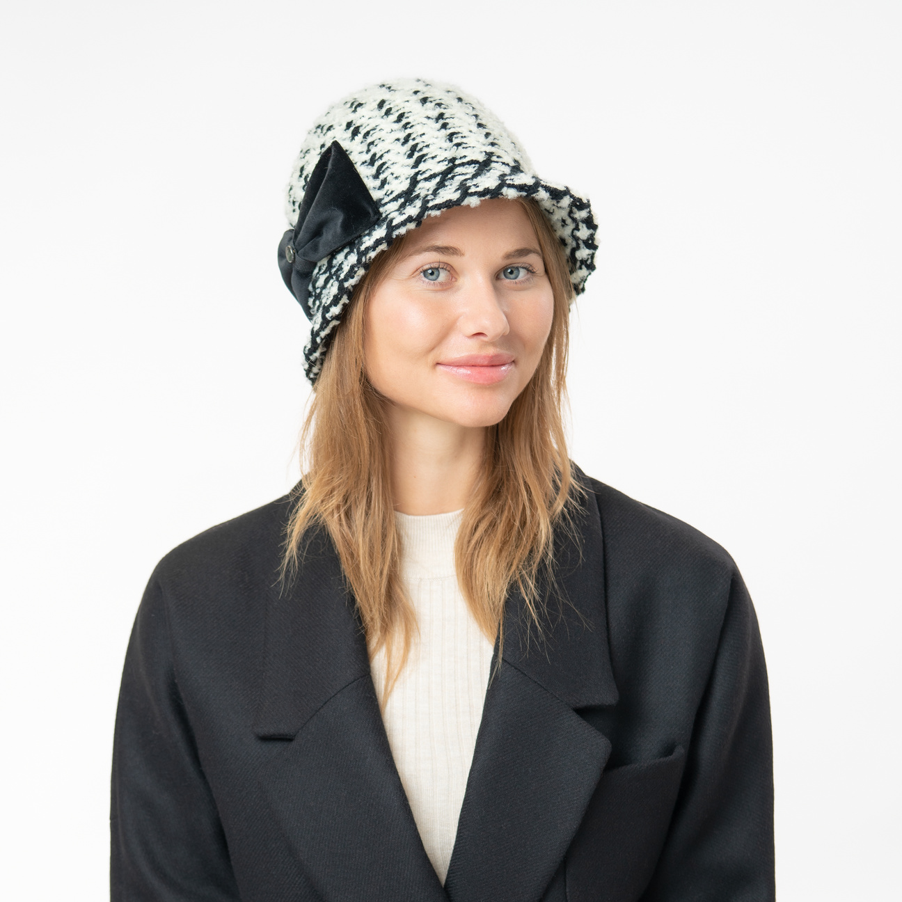 chenille cloche hat