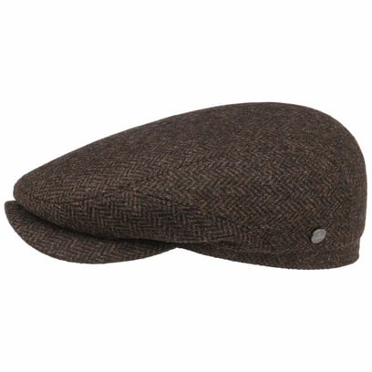 Crimson Wool Herringbone Flatcap by Lierys - 69,90 &euro;