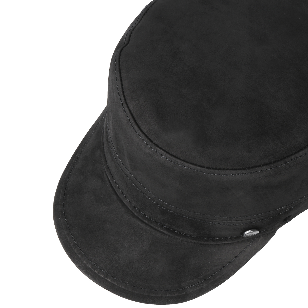 Cubano Leather Army Cap by Lierys --> Lierys.com | High-quality