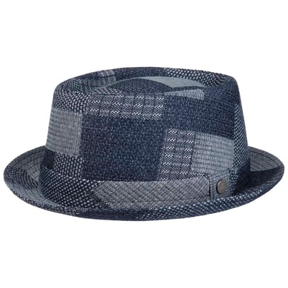 Denim Patchwork Pork Pie Stoffhut by Lierys - 99,00 &euro;