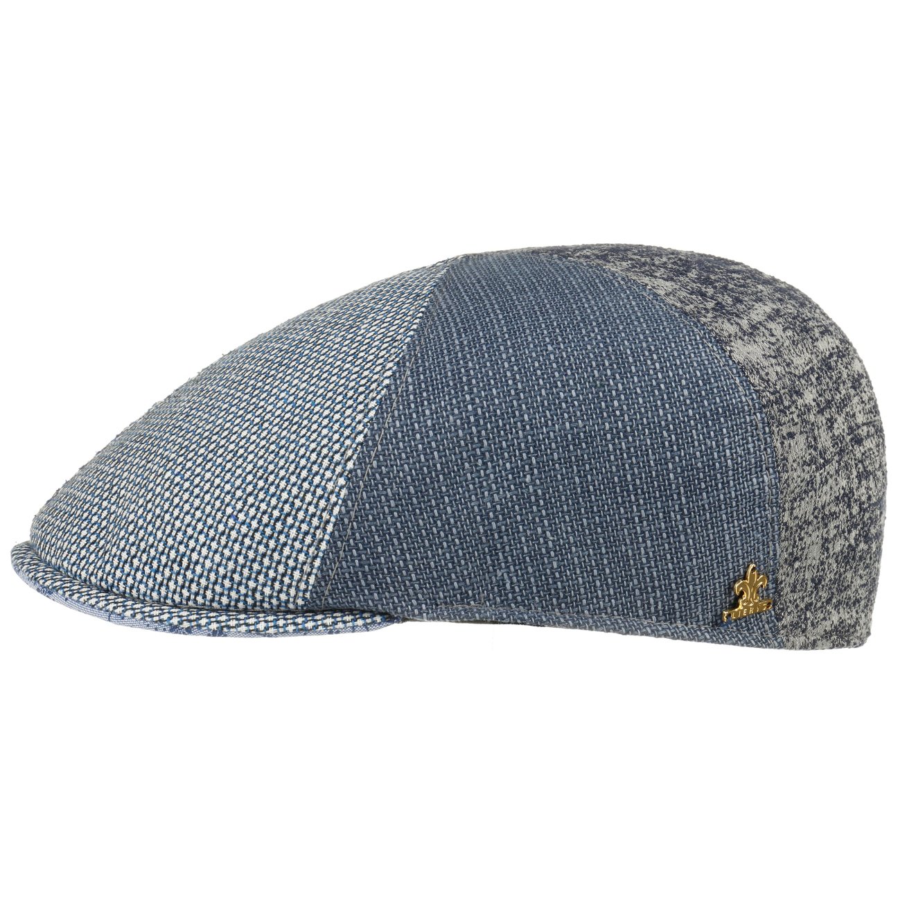 Detroit Patchwork Flat Cap Gold 