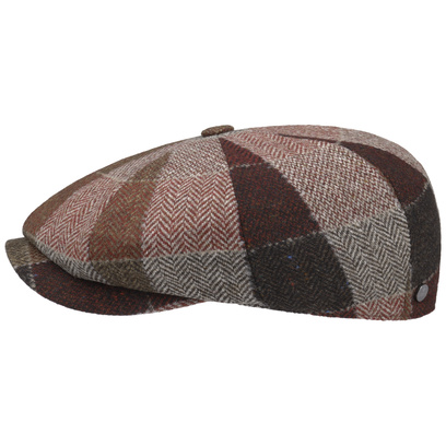 LIERYS Nappaleder Flatcap - Made In Italy Schirmmütze Herren Braun Zeitlos