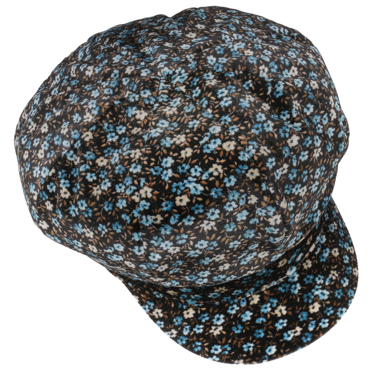 Velvet Newsboy Cap