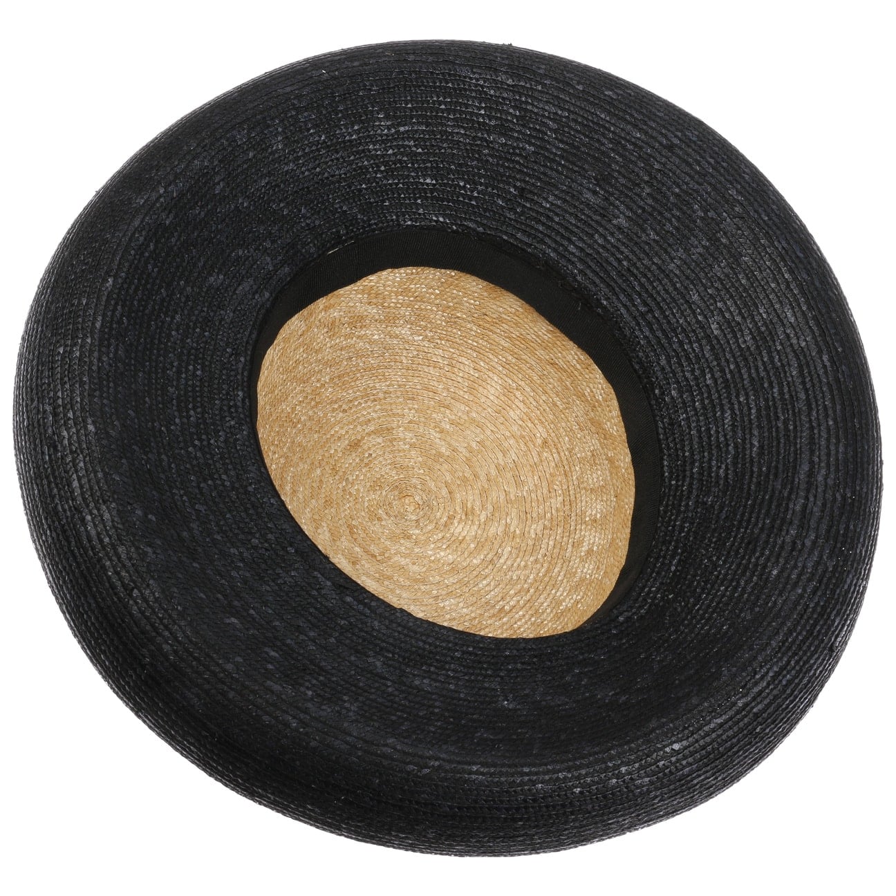 18th Century Shallow Crown Hat Majuna Twotone Straw Hat By Lierys