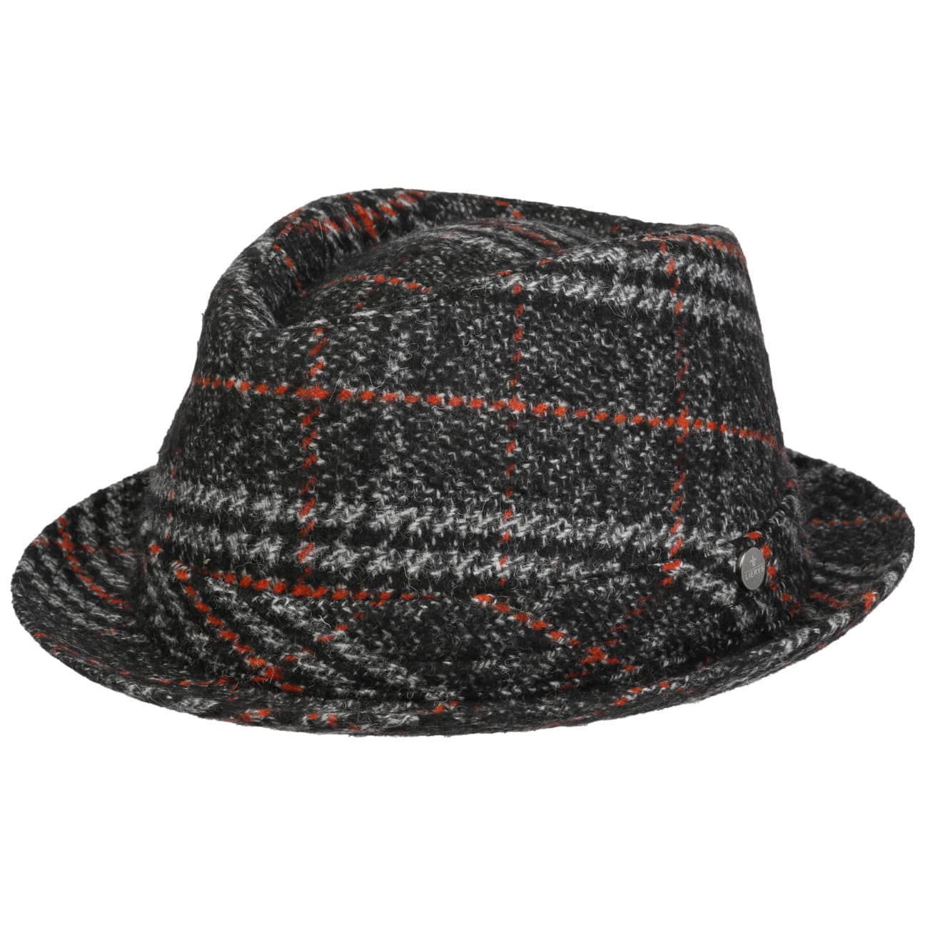 Plaid trilby hat on sale