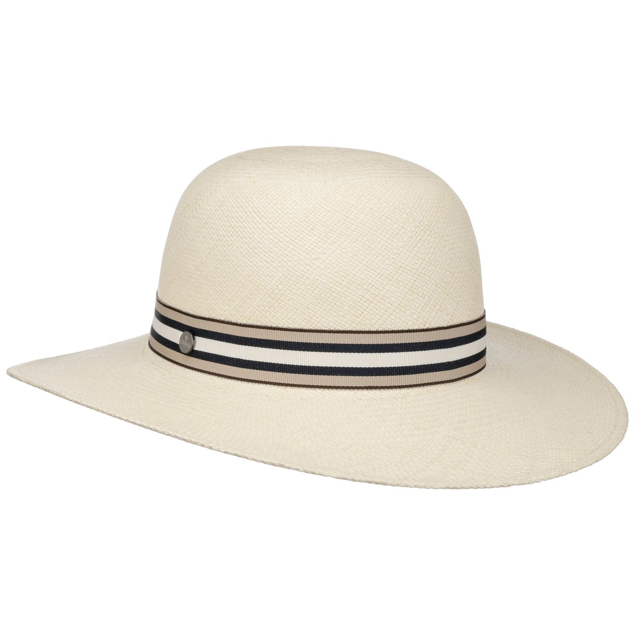 Sportive Blue Panama Floppy Hat 