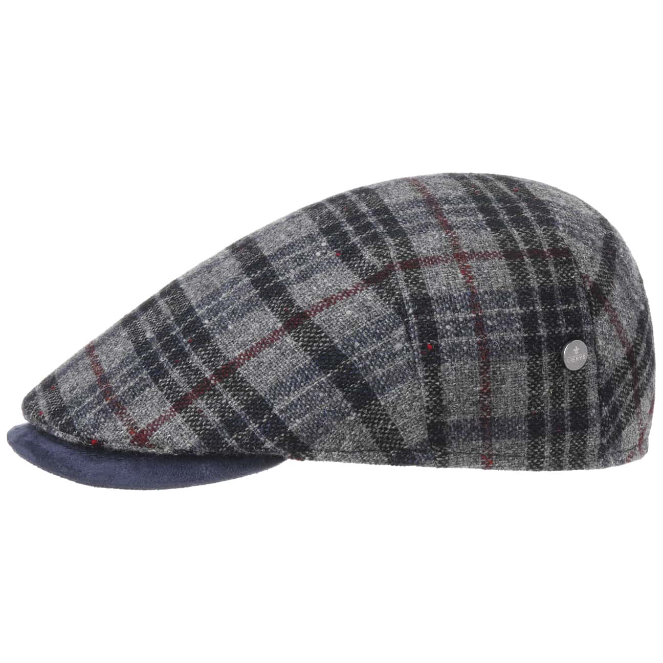 Zanetto Check Wool Flat Cap by Lierys